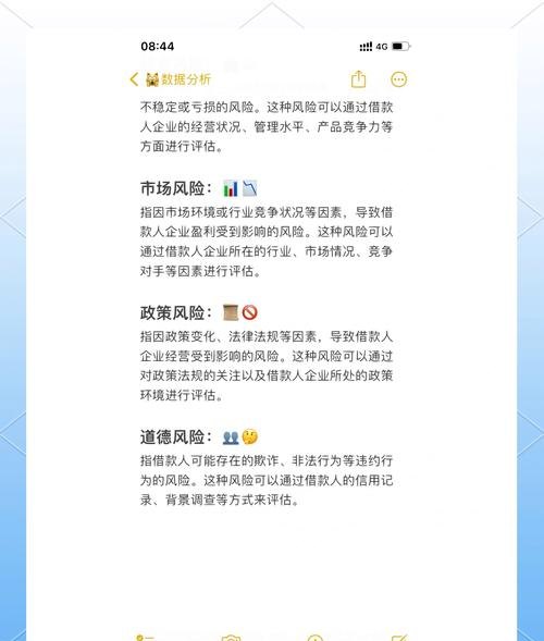 企业贷款主要风险有哪些