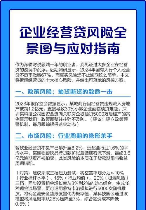 企业贷款主要风险及应对策略