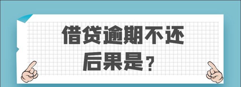 企业信用贷款不还的后果