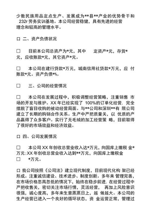 企业申请银行贷款汇报总结