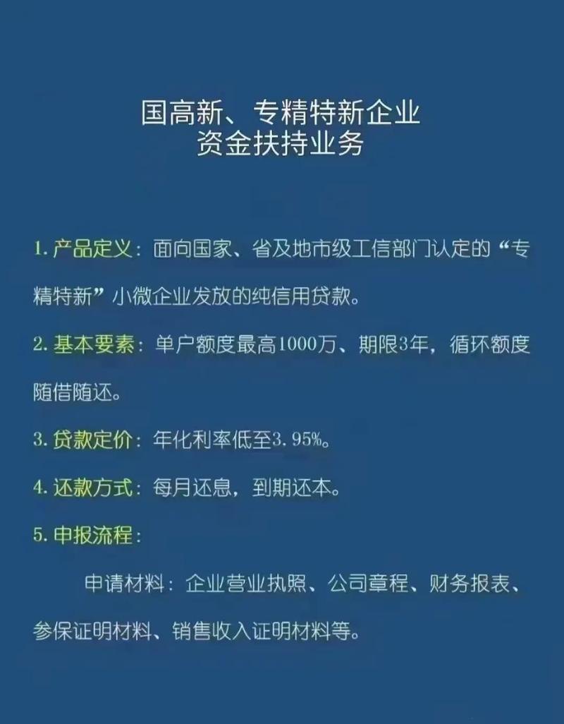 高新技术企业银行贷款要求解析