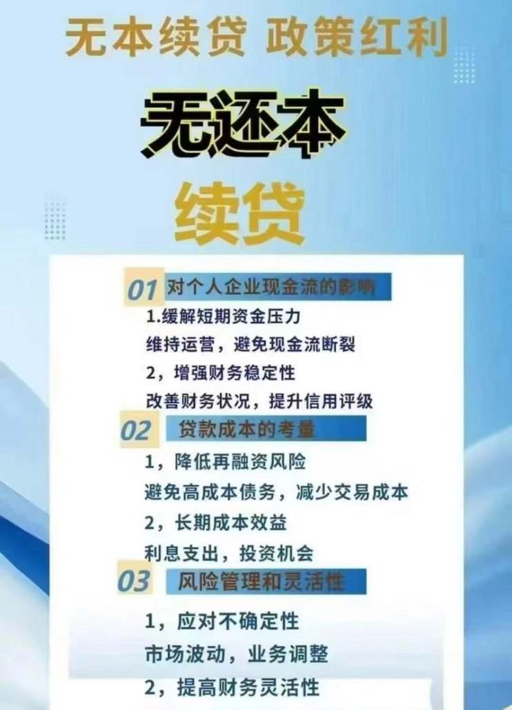 小企业抵押贷款下无还本续贷业务，助力企业发展的创新之举