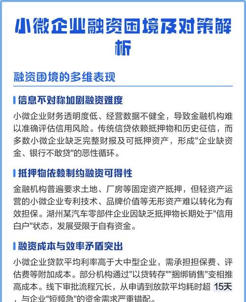 互联网背景下小微企业贷款融资的困境与对策研究