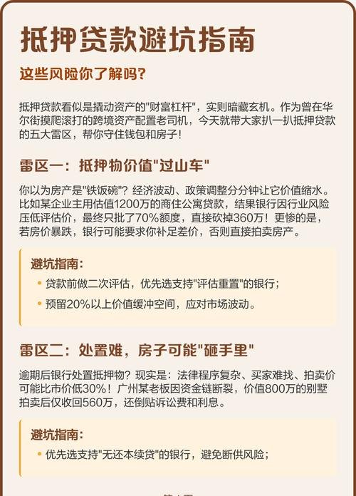 企业抵押贷款如何规避风险